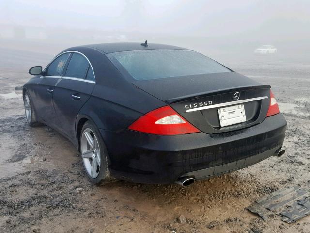 WDDDJ72XX8A124001 - 2008 MERCEDES-BENZ CLS 550 BLACK photo 3