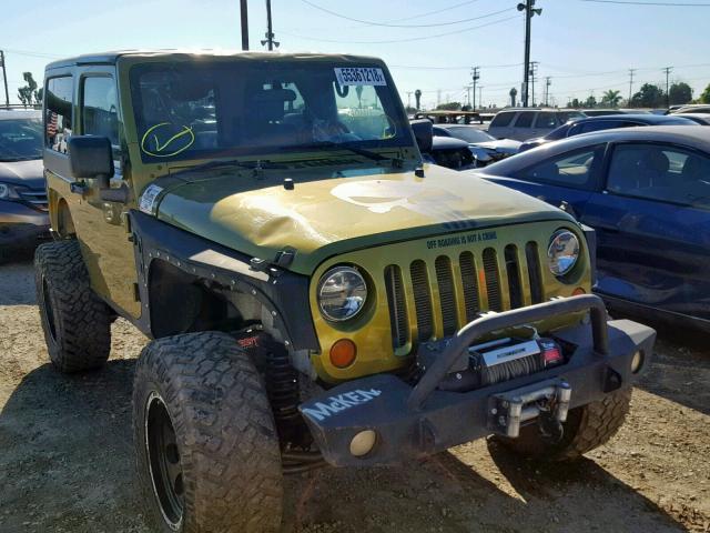 1J4FA54117L153285 - 2007 JEEP WRANGLER S GREEN photo 1