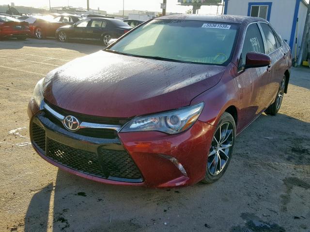 4T1BF1FK0FU898702 - 2015 TOYOTA CAMRY LE BURGUNDY photo 2