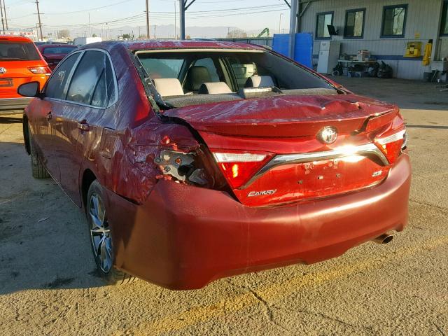 4T1BF1FK0FU898702 - 2015 TOYOTA CAMRY LE BURGUNDY photo 3