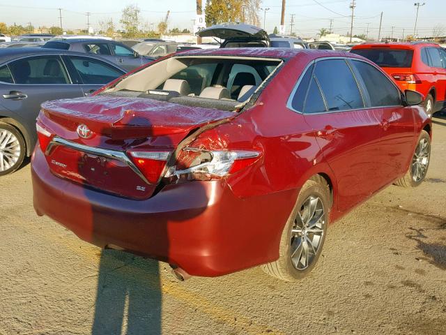 4T1BF1FK0FU898702 - 2015 TOYOTA CAMRY LE BURGUNDY photo 4