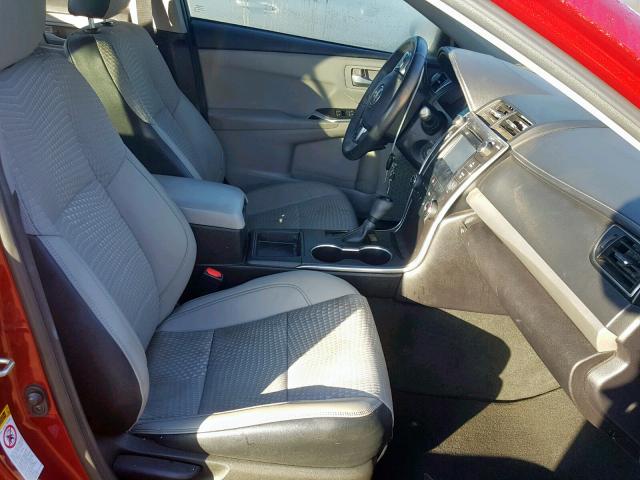 4T1BF1FK0FU898702 - 2015 TOYOTA CAMRY LE BURGUNDY photo 5