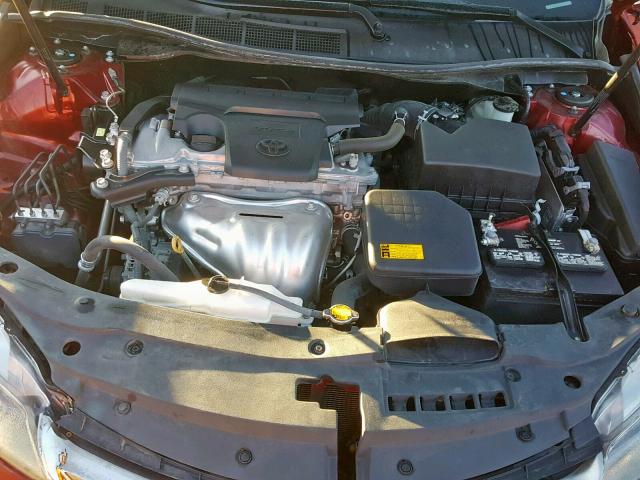 4T1BF1FK0FU898702 - 2015 TOYOTA CAMRY LE BURGUNDY photo 7