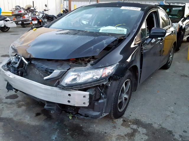 19XFB2F78FE222550 - 2015 HONDA CIVIC SE BLACK photo 2