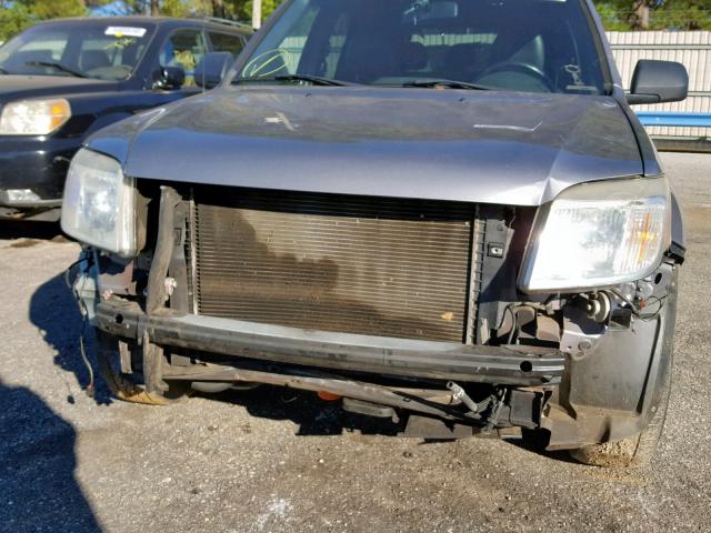 4M2CU81Z78KJ42336 - 2008 MERCURY MARINER GRAY photo 9