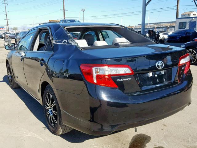 4T4BF1FK1CR174826 - 2012 TOYOTA CAMRY BASE BLACK photo 3
