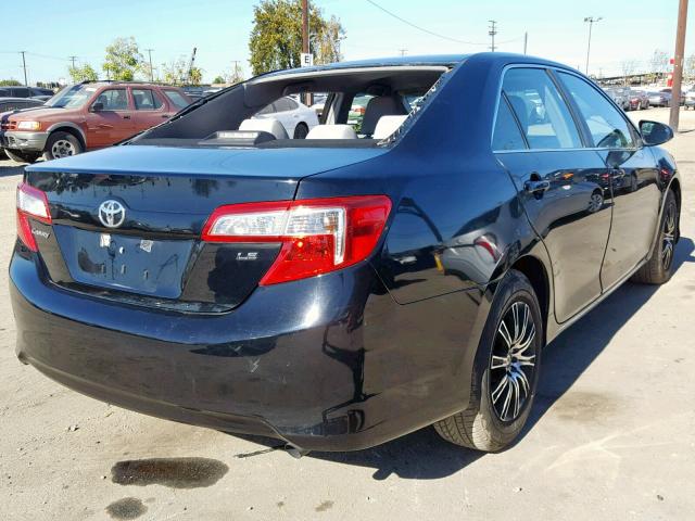 4T4BF1FK1CR174826 - 2012 TOYOTA CAMRY BASE BLACK photo 4