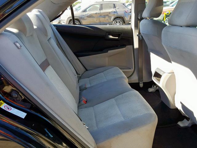 4T4BF1FK1CR174826 - 2012 TOYOTA CAMRY BASE BLACK photo 6