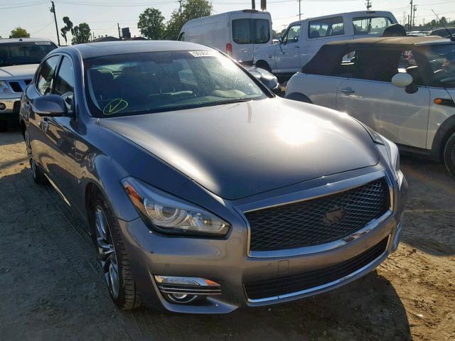 JN1BY1PP5JM330076 - 2018 INFINITI Q70L 3.7 L GRAY photo 1