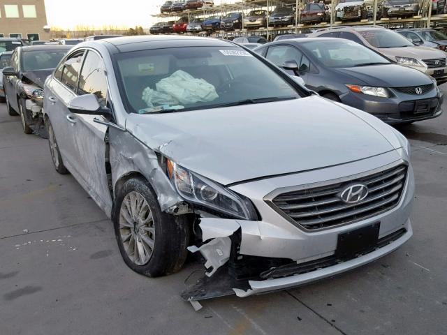 5NPE34AF9FH115554 - 2015 HYUNDAI SONATA SPO SILVER photo 1