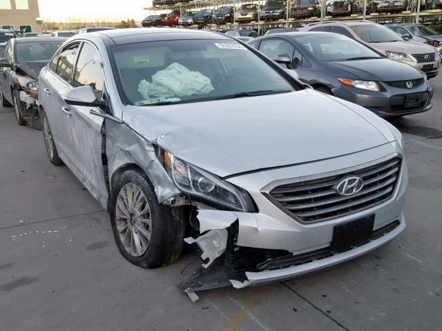 5NPE34AF9FH115554 - 2015 HYUNDAI SONATA SPO SILVER photo 9