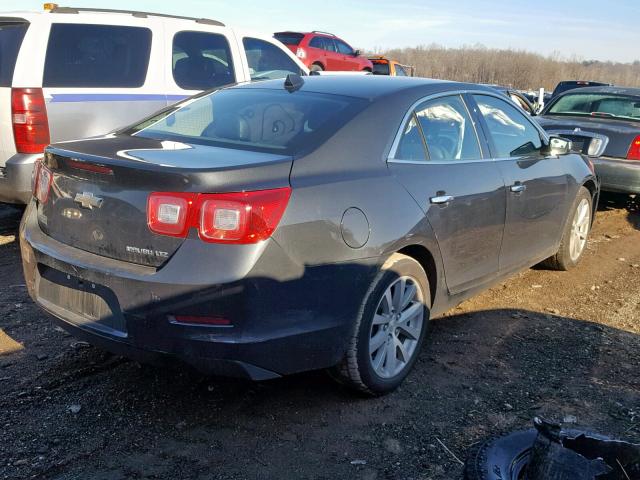 1G11H5SL2EF131591 - 2014 CHEVROLET MALIBU LTZ ნაცრისფერი ფოტო 4
