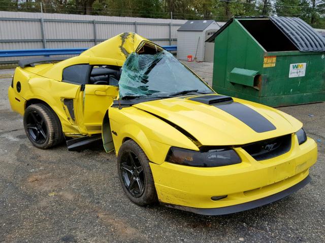 1FAFP42R93F435664 - 2003 FORD MUSTANG MA YELLOW photo 1