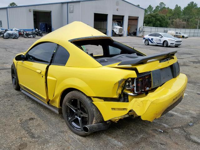 1FAFP42R93F435664 - 2003 FORD MUSTANG MA YELLOW photo 3