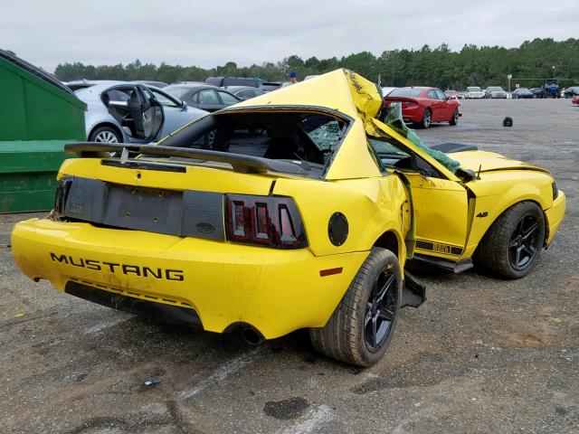1FAFP42R93F435664 - 2003 FORD MUSTANG MA YELLOW photo 4