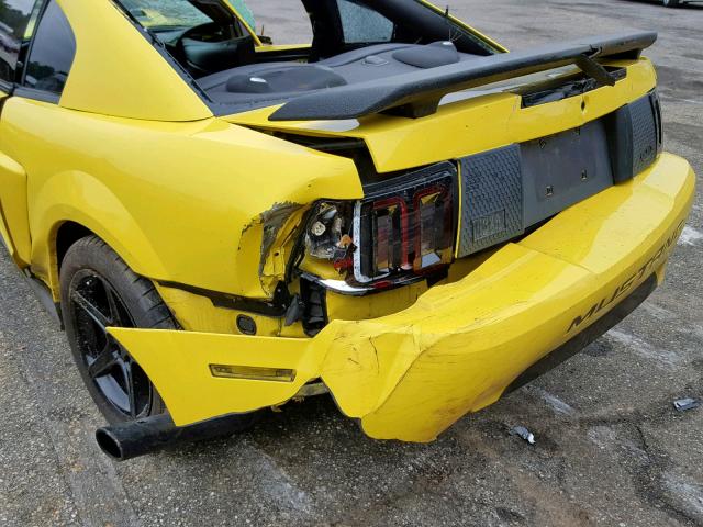 1FAFP42R93F435664 - 2003 FORD MUSTANG MA YELLOW photo 9