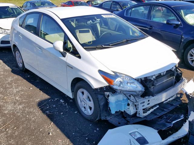 JTDKN3DU6A0148597 - 2010 TOYOTA PRIUS WHITE photo 1