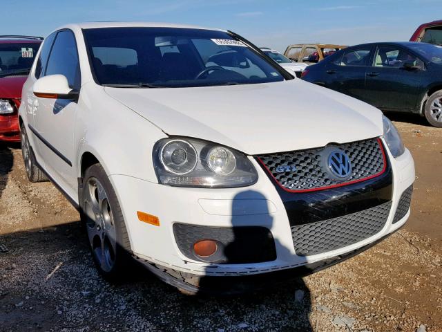 WVWEV71K67W133899 - 2007 VOLKSWAGEN NEW GTI WHITE photo 1