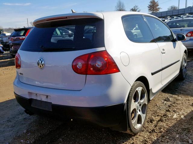 WVWEV71K67W133899 - 2007 VOLKSWAGEN NEW GTI WHITE photo 4