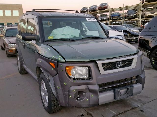 5J6YH27675L031070 - 2005 HONDA ELEMENT EX GREEN photo 1