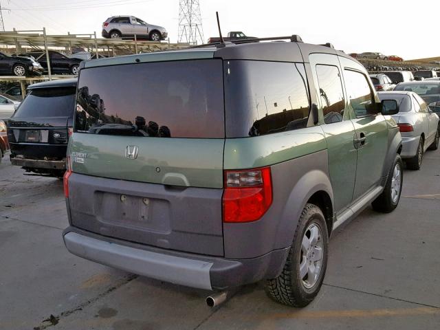 5J6YH27675L031070 - 2005 HONDA ELEMENT EX GREEN photo 4