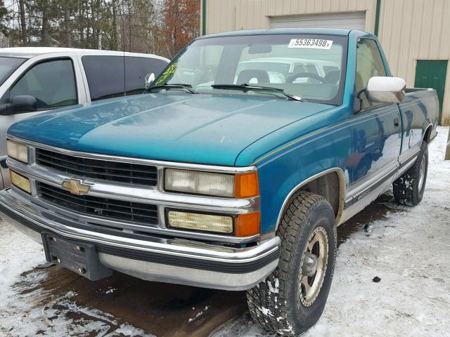 1GCGC24K0RE253283 - 1994 CHEVROLET GMT-400 C2 GREEN photo 2