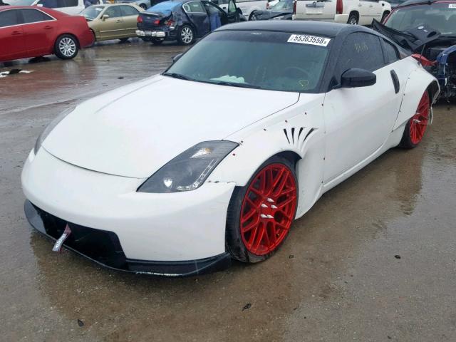 JN1BZ34D48M706618 - 2008 NISSAN 350Z COUPE WHITE photo 2