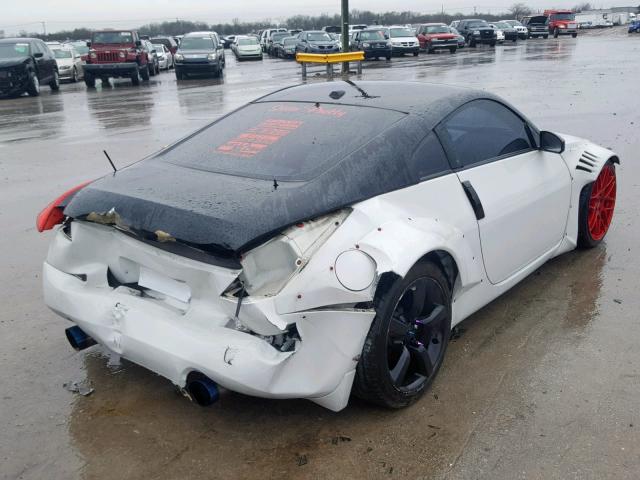 JN1BZ34D48M706618 - 2008 NISSAN 350Z COUPE WHITE photo 4