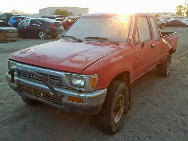 JT4VN13DXM5052000 - 1991 TOYOTA PICKUP 1/2 RED photo 2