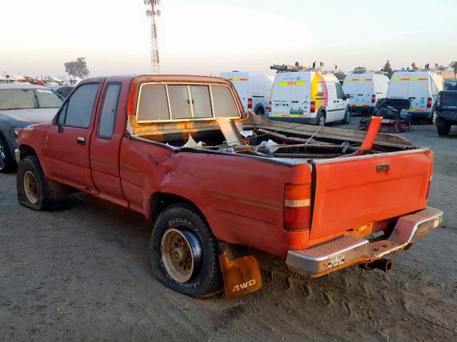 JT4VN13DXM5052000 - 1991 TOYOTA PICKUP 1/2 RED photo 3