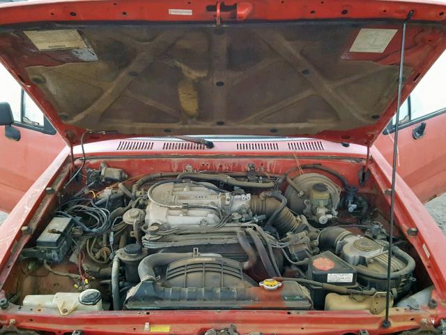 JT4VN13DXM5052000 - 1991 TOYOTA PICKUP 1/2 RED photo 7