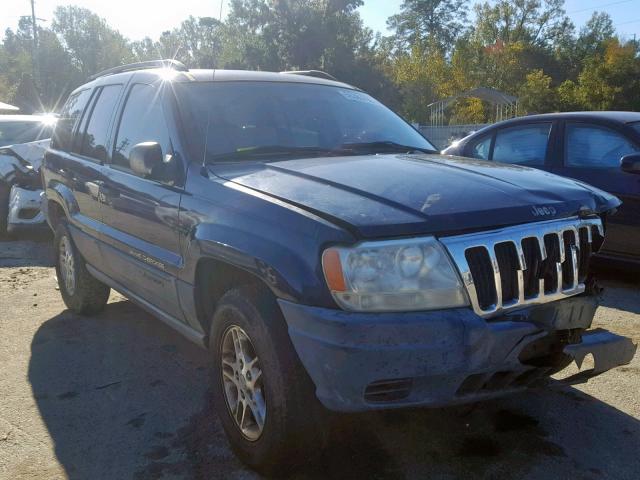 1J4GX48S12C135216 - 2002 JEEP GRAND CHER BLUE photo 1