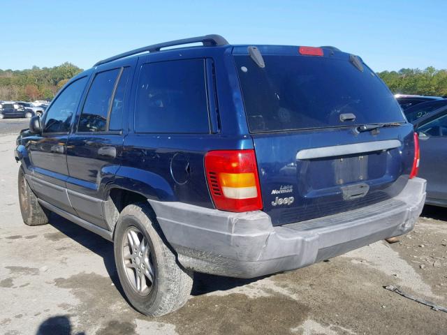 1J4GX48S12C135216 - 2002 JEEP GRAND CHER BLUE photo 3