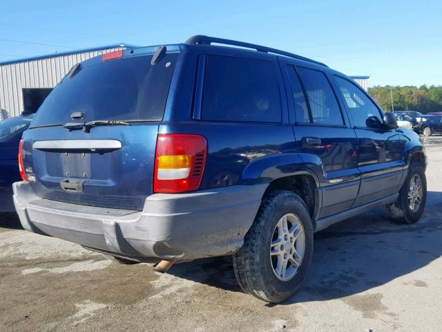 1J4GX48S12C135216 - 2002 JEEP GRAND CHER BLUE photo 4