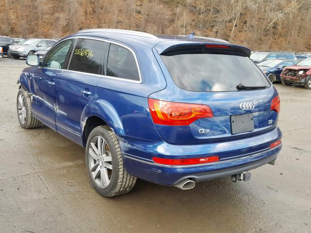 WA1LMAFE0FD022215 - 2015 AUDI Q7 TDI BLUE photo 3