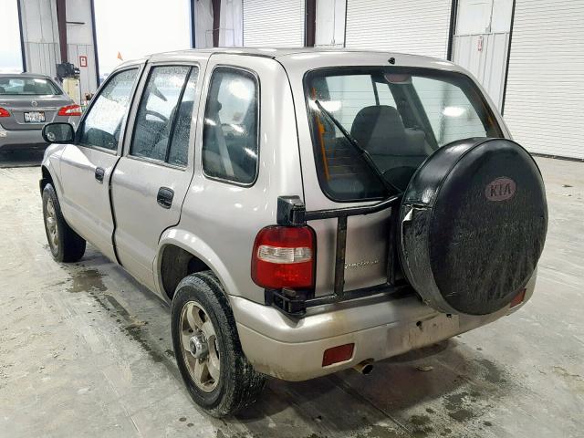 KNDJB7231Y5666488 - 2000 KIA SPORTAGE GRAY photo 3