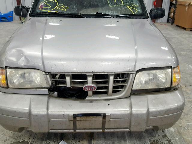 KNDJB7231Y5666488 - 2000 KIA SPORTAGE GRAY photo 9