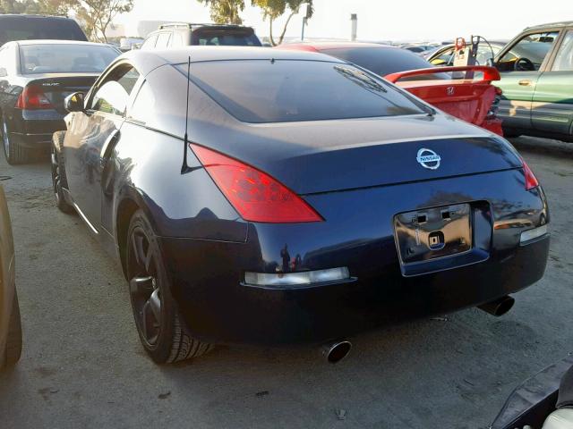 JN1BZ34E38M750439 - 2008 NISSAN 350Z COUPE BLUE photo 3