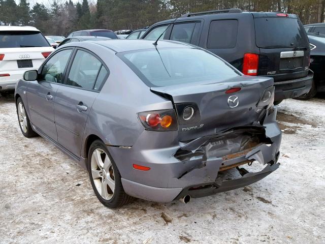 JM1BK323361506243 - 2006 MAZDA 3 S SILVER photo 3