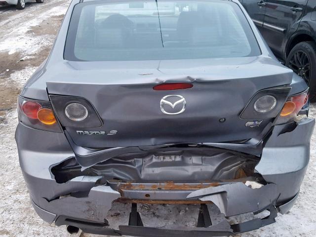 JM1BK323361506243 - 2006 MAZDA 3 S SILVER photo 9