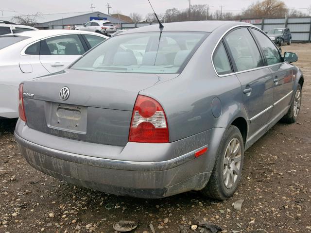 WVWPD63B23P055967 - 2003 VOLKSWAGEN PASSAT GLS GRAY photo 4