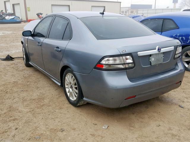 YS3FB46Y481148997 - 2008 SAAB 9-3 2.0T GRAY photo 3