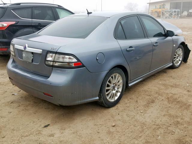 YS3FB46Y481148997 - 2008 SAAB 9-3 2.0T GRAY photo 4