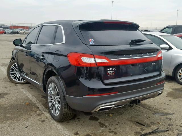 2LMTJ8LR8GBL84329 - 2016 LINCOLN MKX RESERV BLACK photo 3