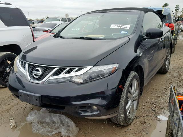 JN8AZ1FY2CW100328 - 2012 NISSAN MURANO CRO BLACK photo 2