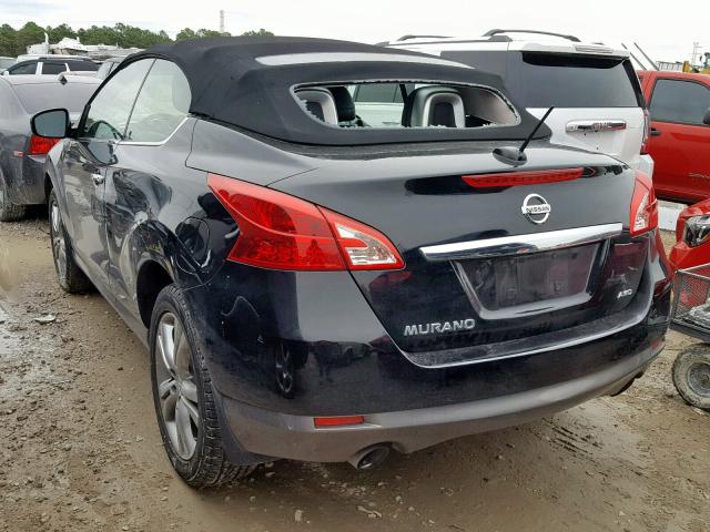 JN8AZ1FY2CW100328 - 2012 NISSAN MURANO CRO BLACK photo 3