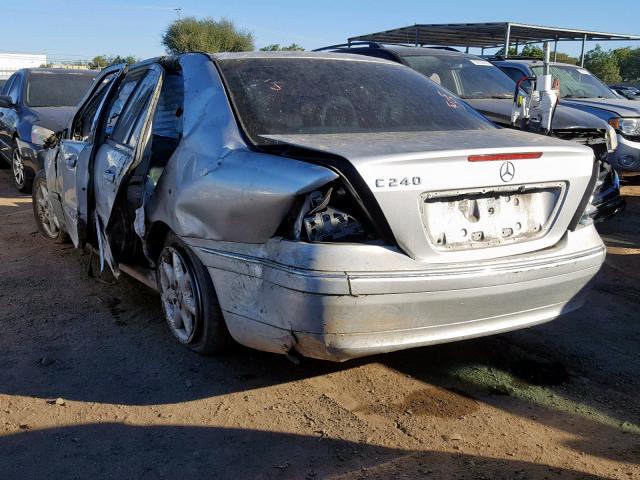 WDBRF61J93E014145 - 2003 MERCEDES-BENZ C 240 SILVER photo 3