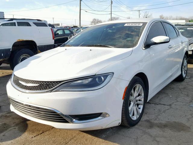 1C3CCCAB5FN673467 - 2015 CHRYSLER 200 LIMITE WHITE photo 2