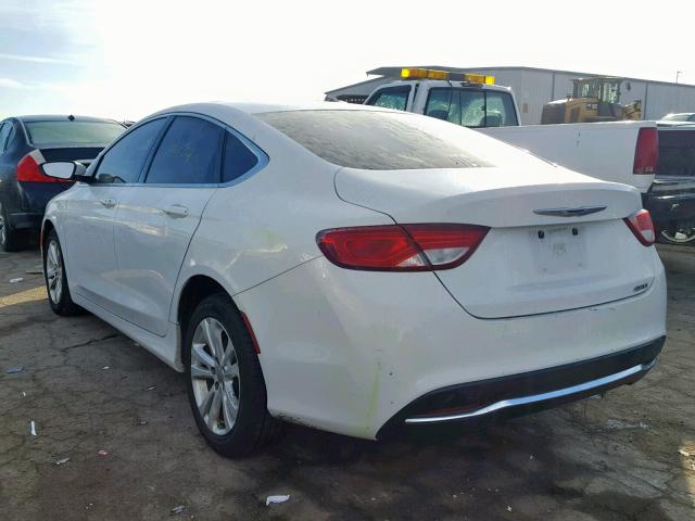 1C3CCCAB5FN673467 - 2015 CHRYSLER 200 LIMITE WHITE photo 3