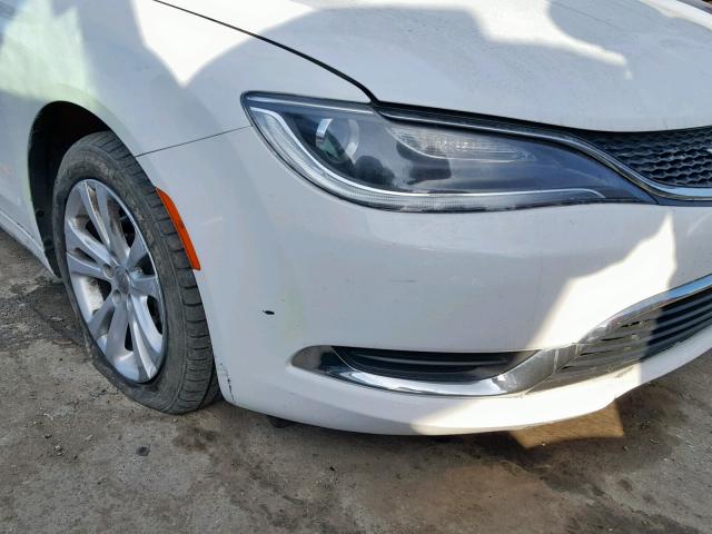 1C3CCCAB5FN673467 - 2015 CHRYSLER 200 LIMITE WHITE photo 9